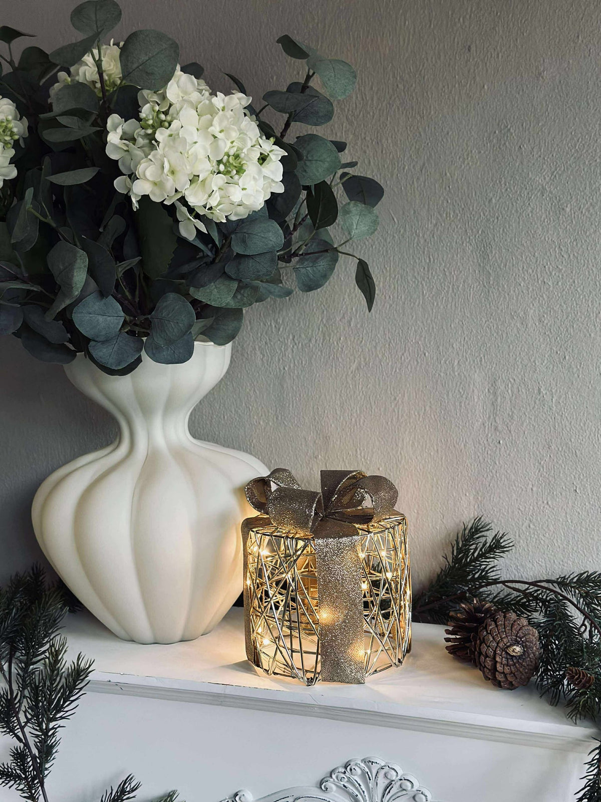 Kerstcadeaus met ledverlichting - 3 st.
