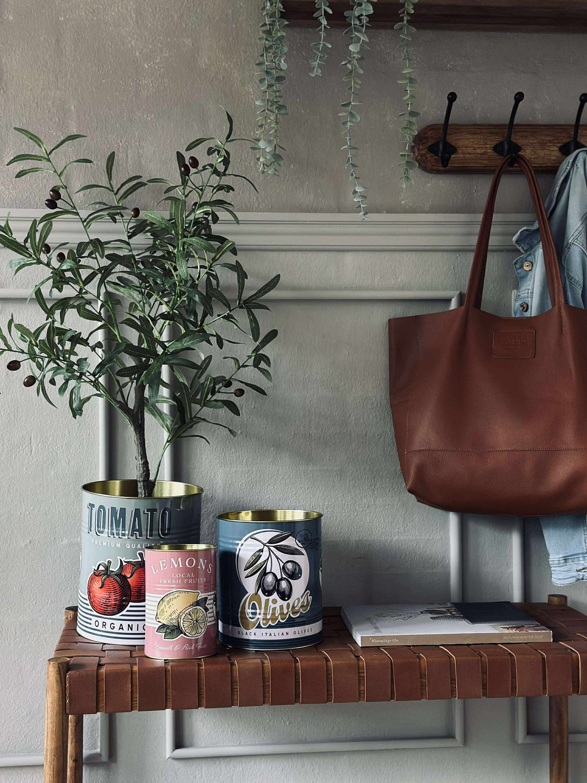 Blikken met Italiaanse print - Set van 3 stuks