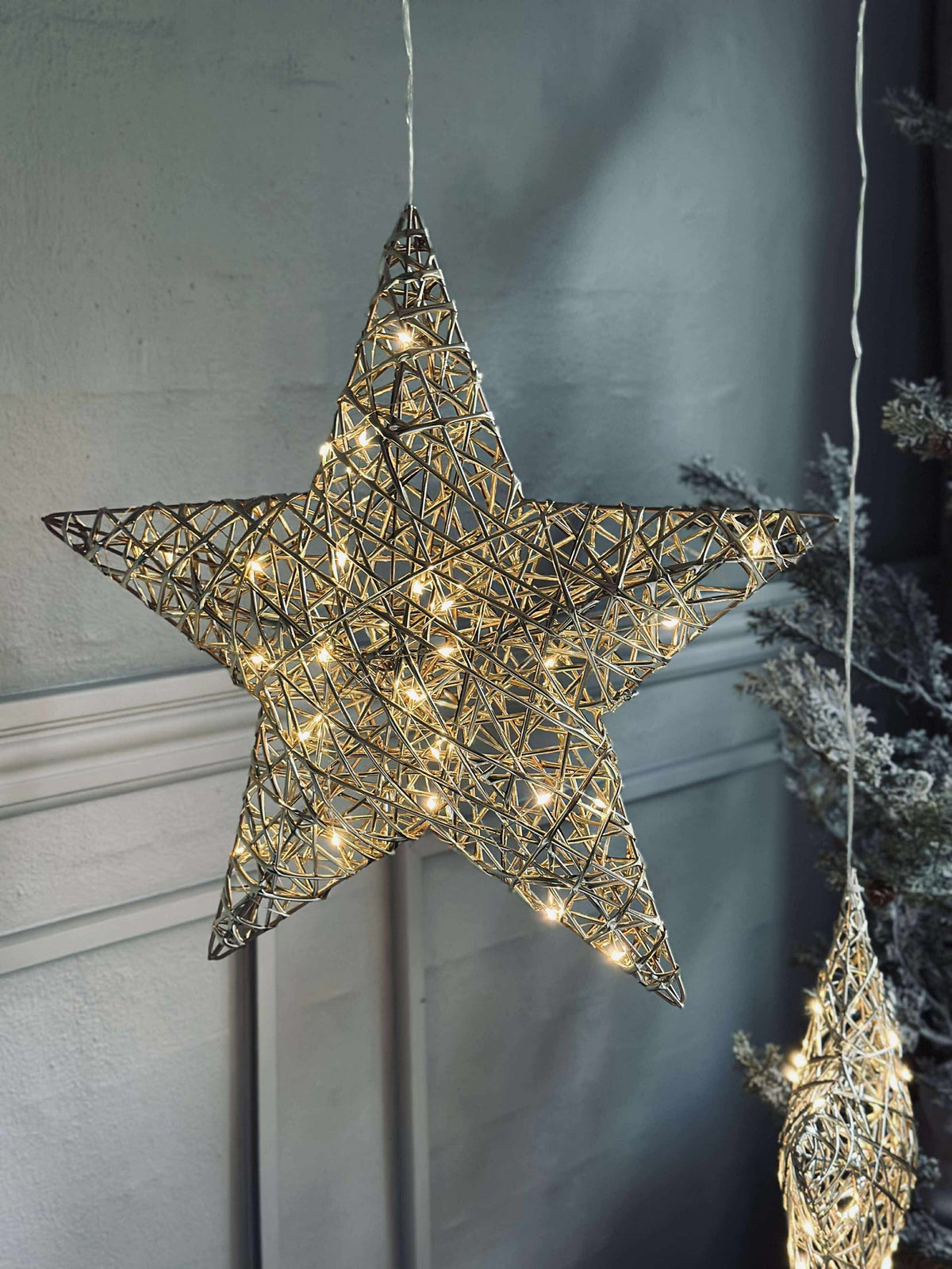 Ster met LED-licht - Gold