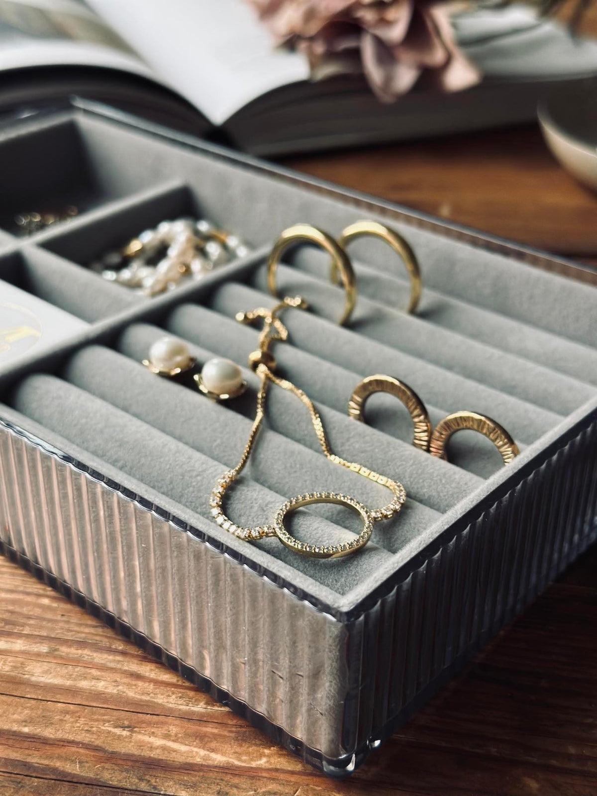 Sieraden opbergdoos met deksel