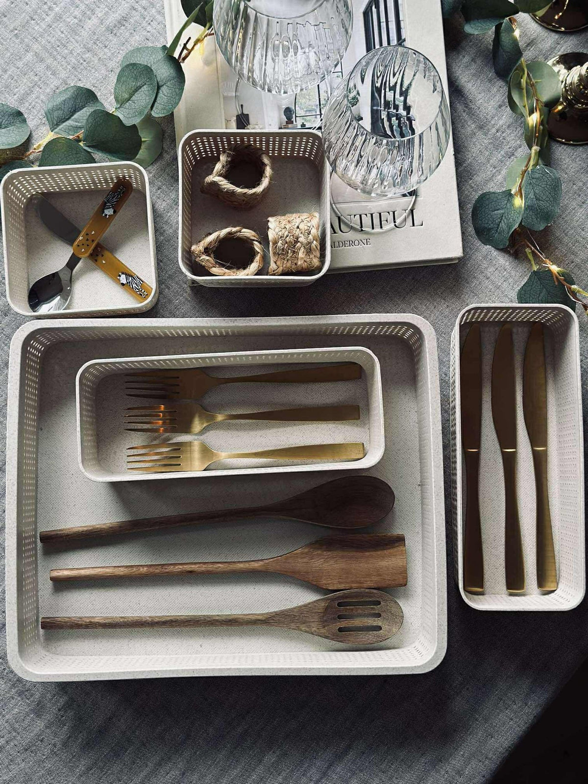 Makeup organiser Freja - Set van 5 delen