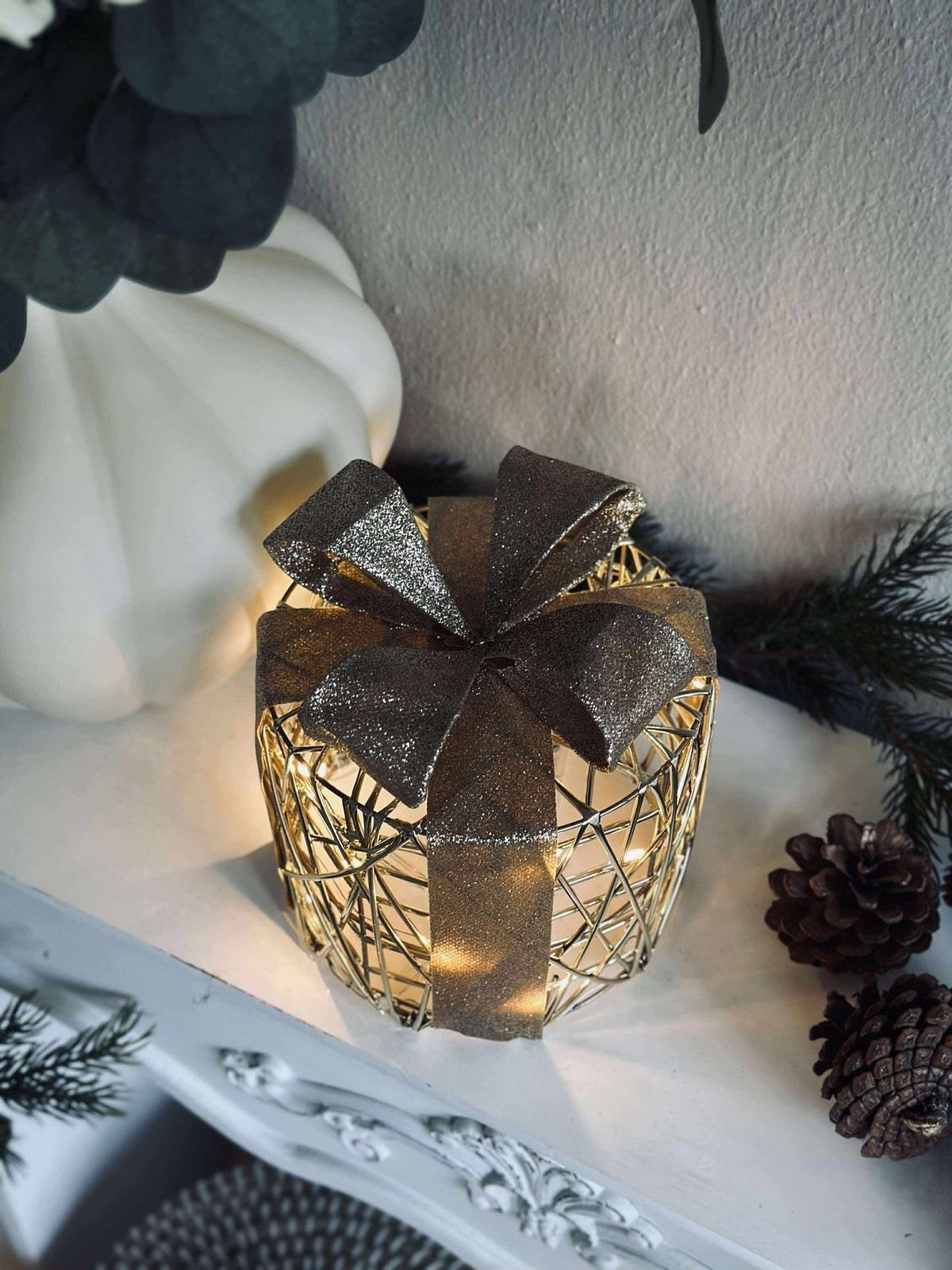 Kerstcadeaus met ledverlichting - 3 st.