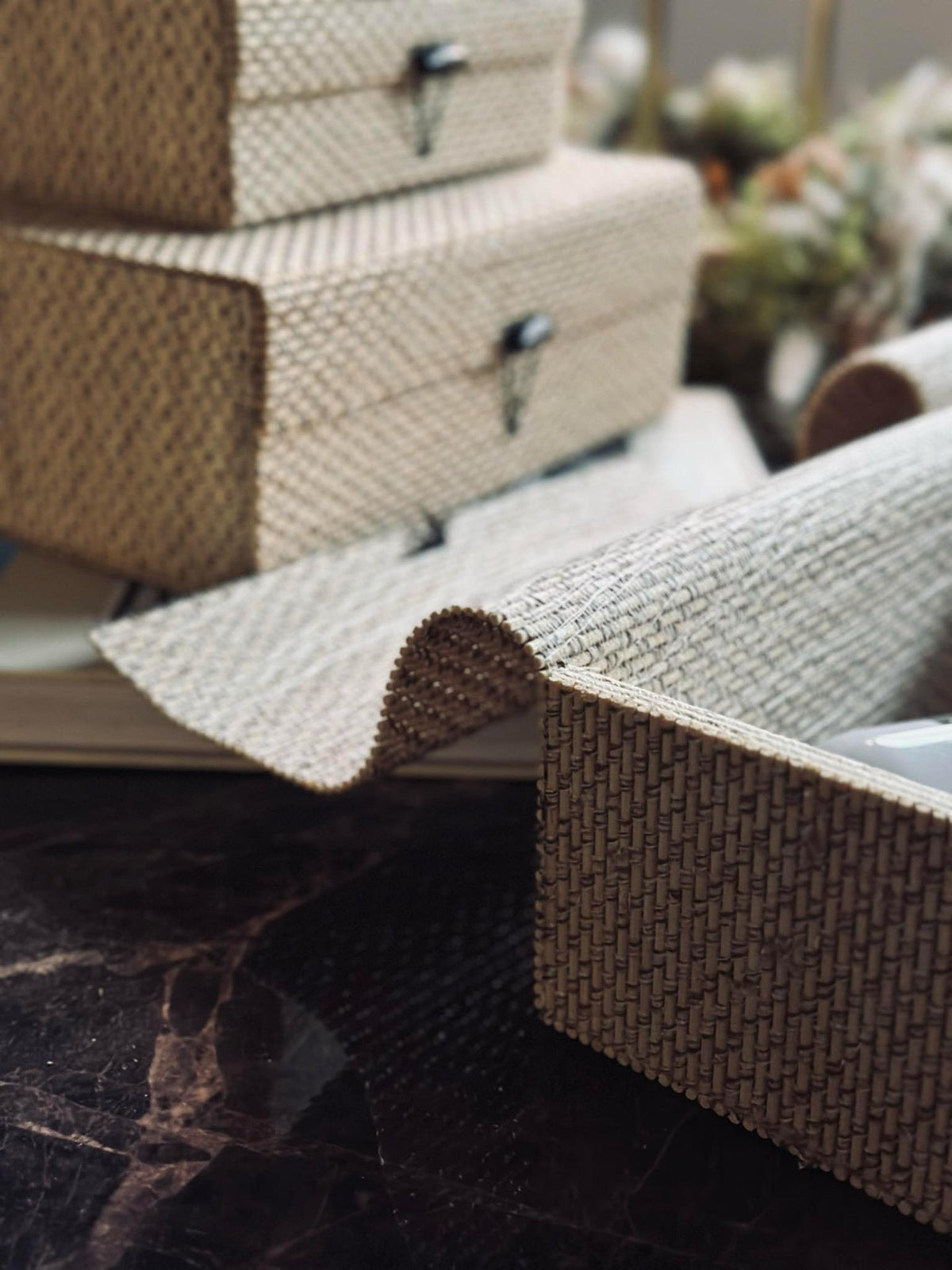 Opbergdozen Nature  - Set van 4 stuks