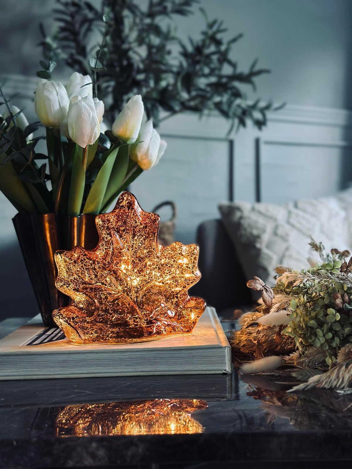 Blad met led licht en timer - Meerdere kleuren