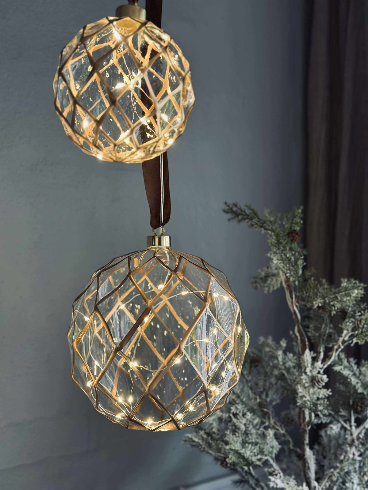 Glazen hanger met licht - Meerdere maten