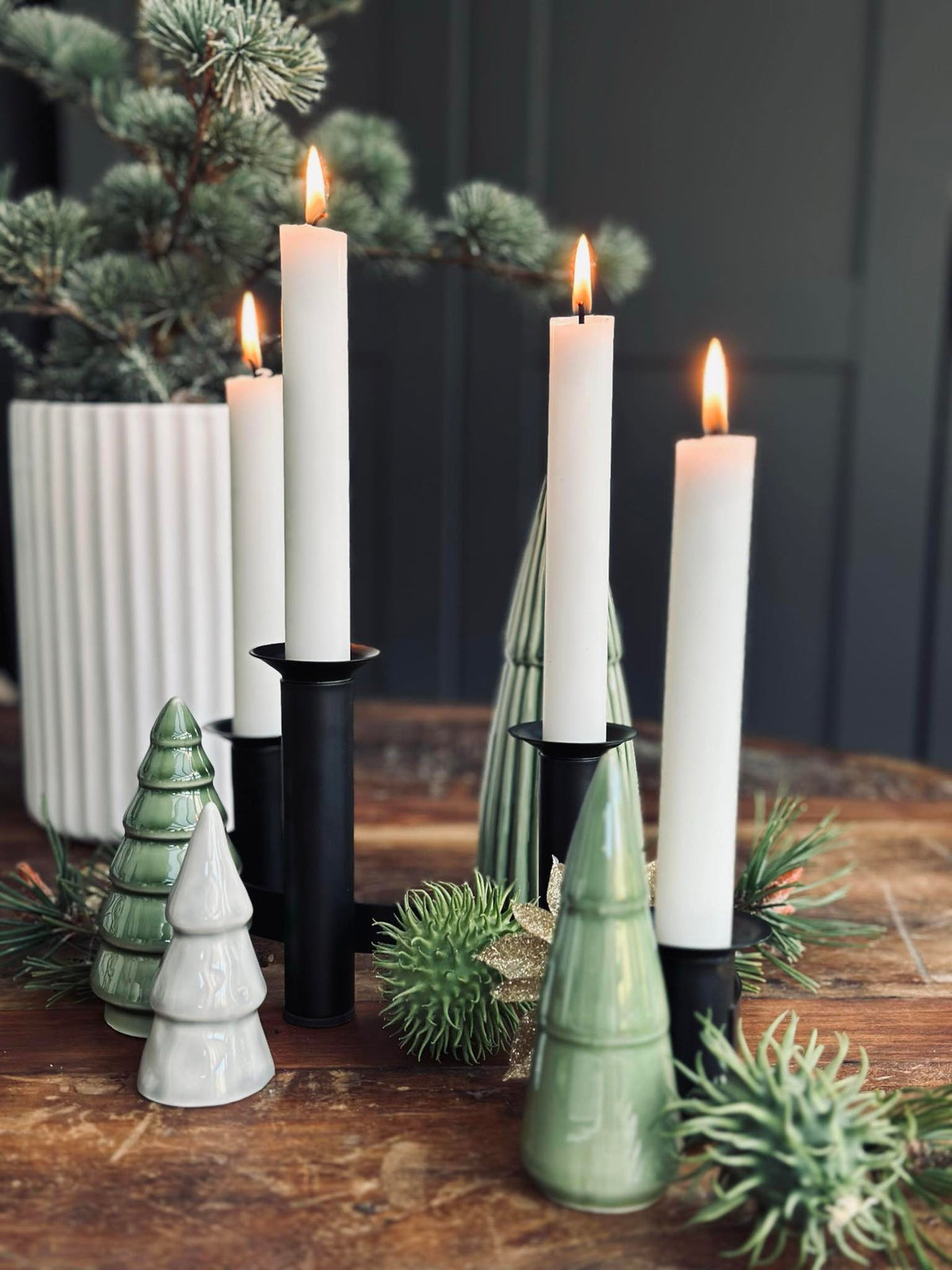 Adventskandelaar - Zwart