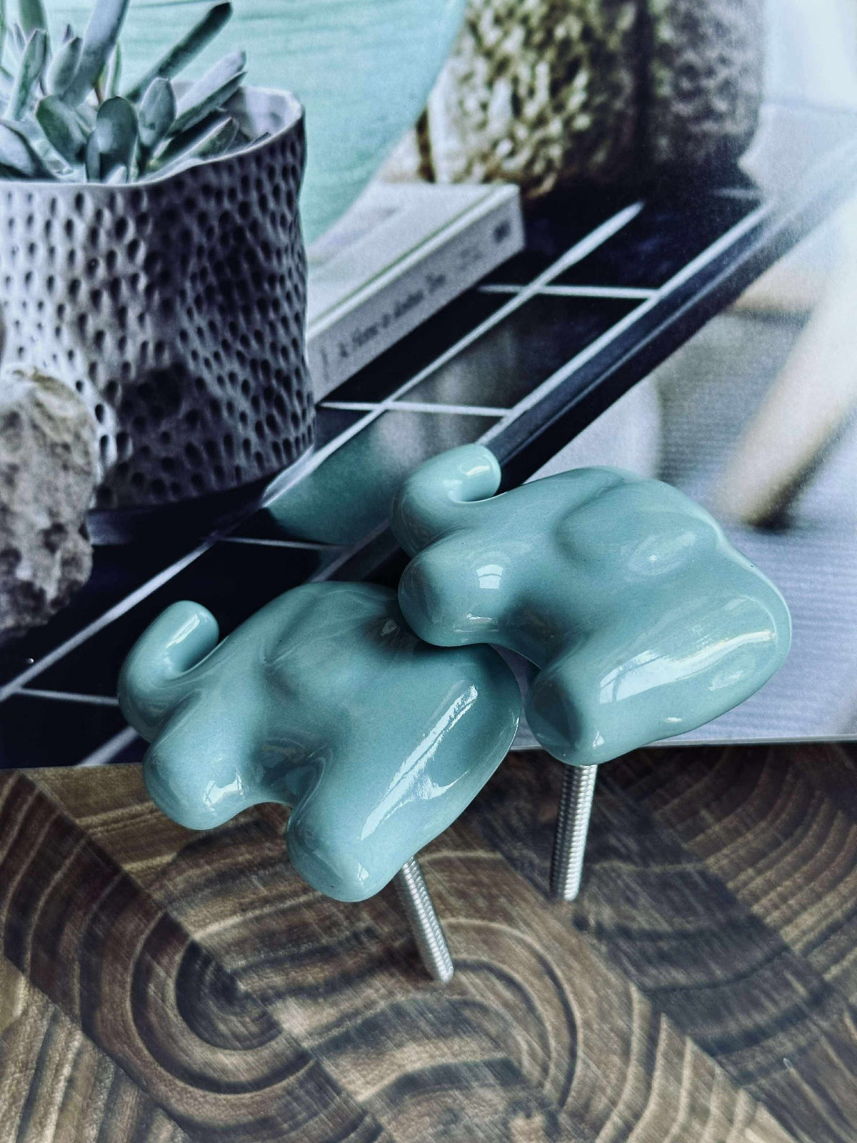Greep olifant blauw - 2 st.