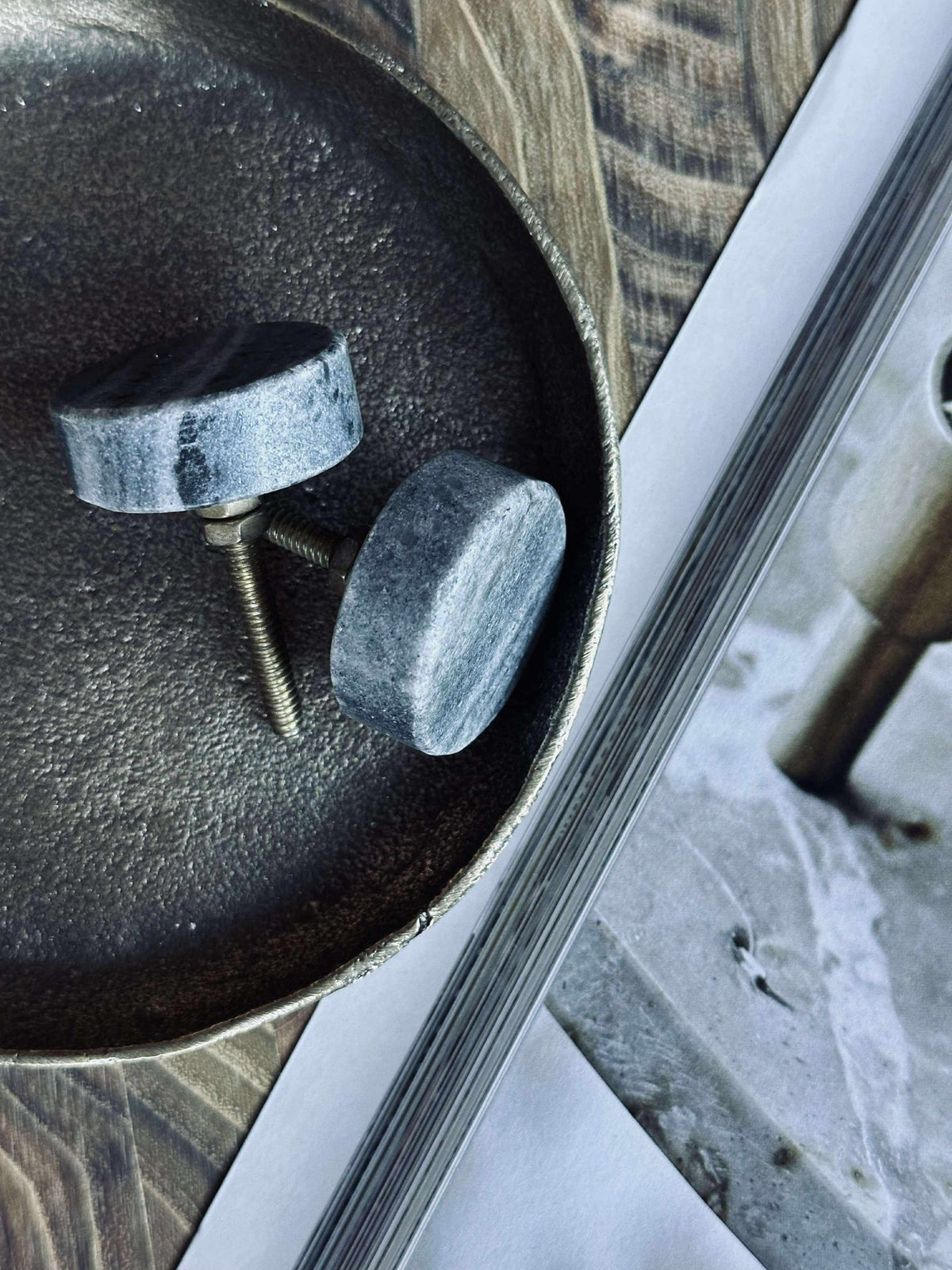 Greep granit stone - 2 stuks.