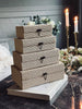 Opbergdozen Nature  - Set van 4 stuks