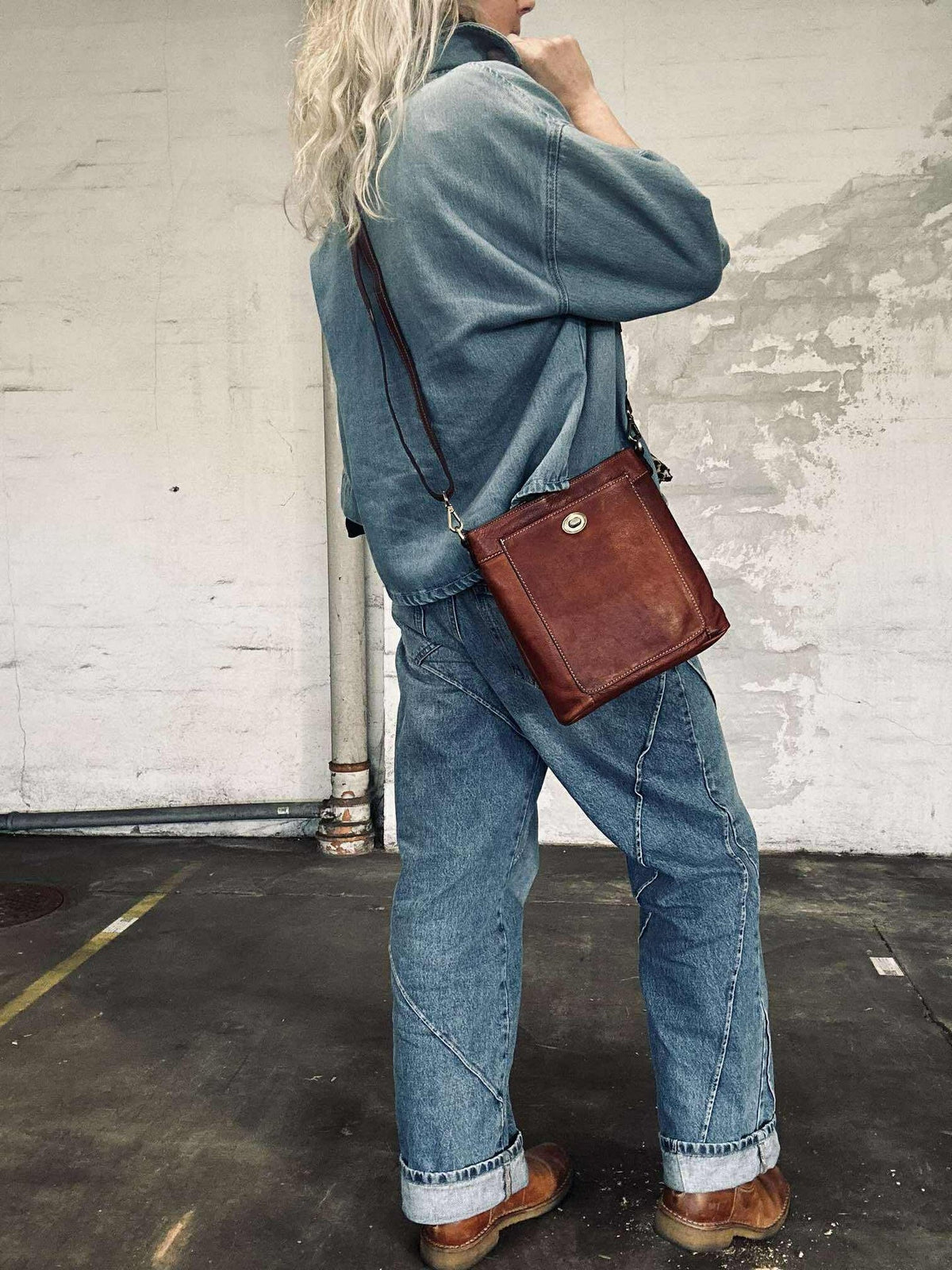 Crossbodytas Moa small - Cognac