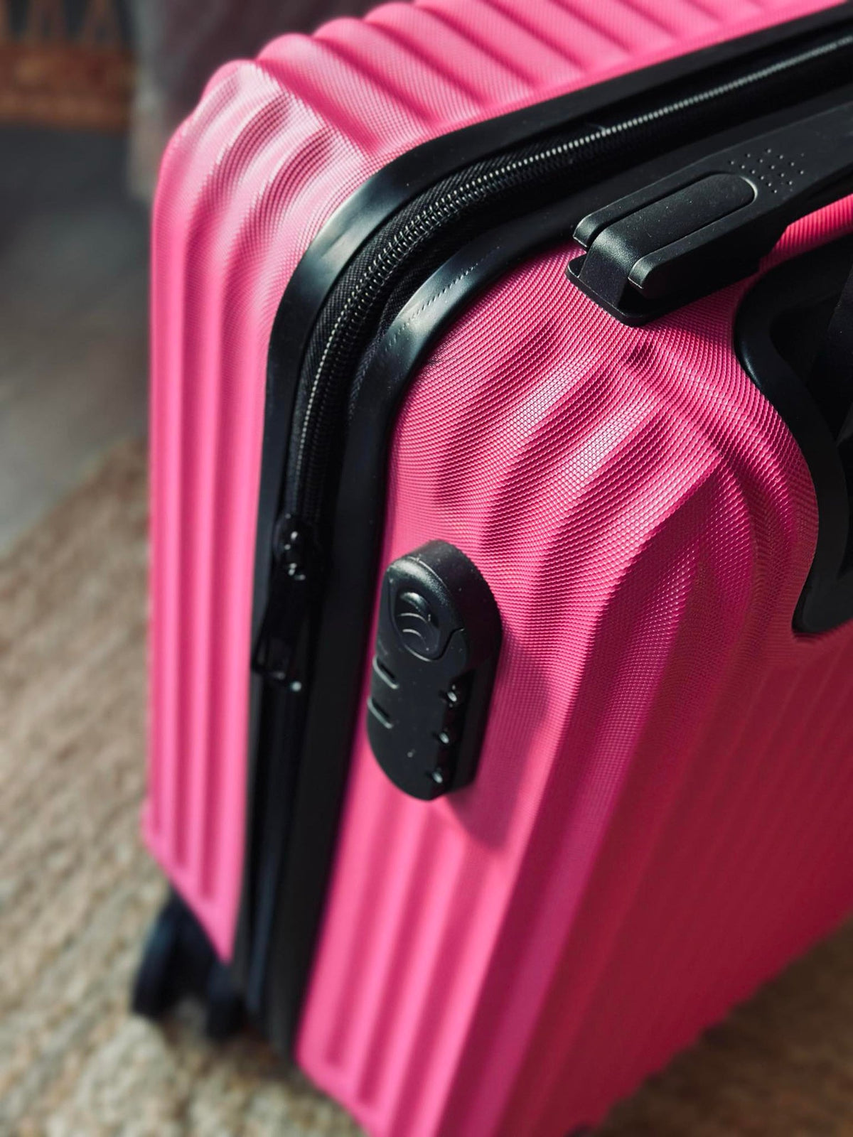Koffer Trolley - Magenta roze