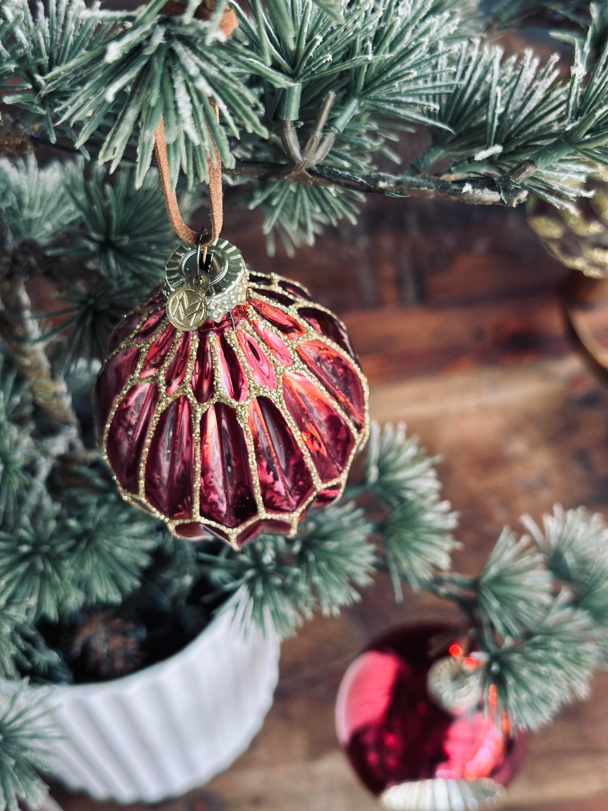 Kerstballen van glas - Set van 4 stuks