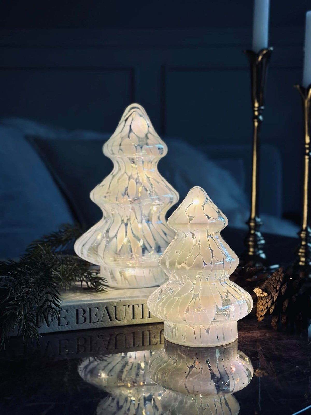 Kerstboompje met led-verlichting
