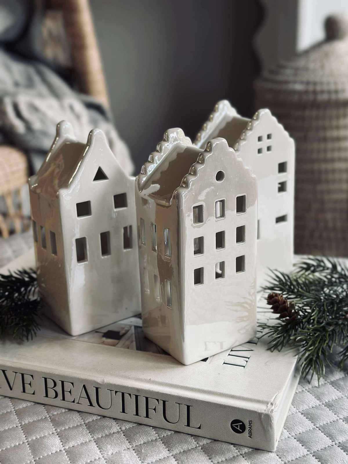 Lichthuisje met led - WHITE MIX