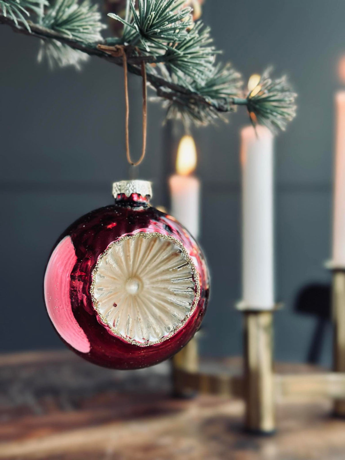 Kerstballen van glas - Set van 4 stuks