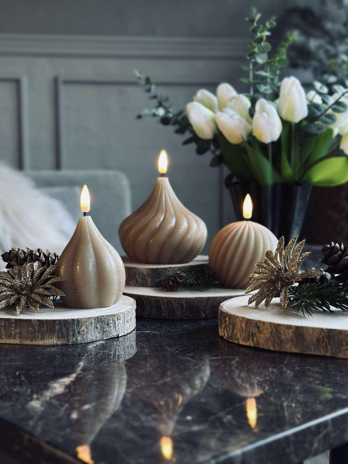 Deco wood - Set met 4 stuks