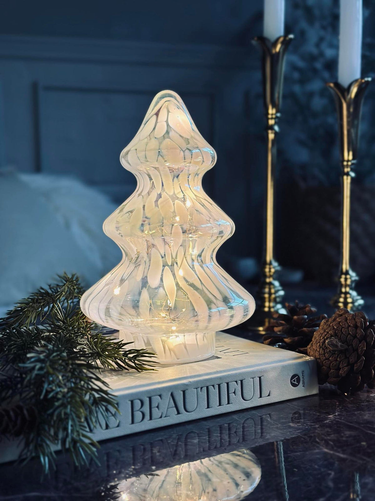 Kerstboompje met led-verlichting