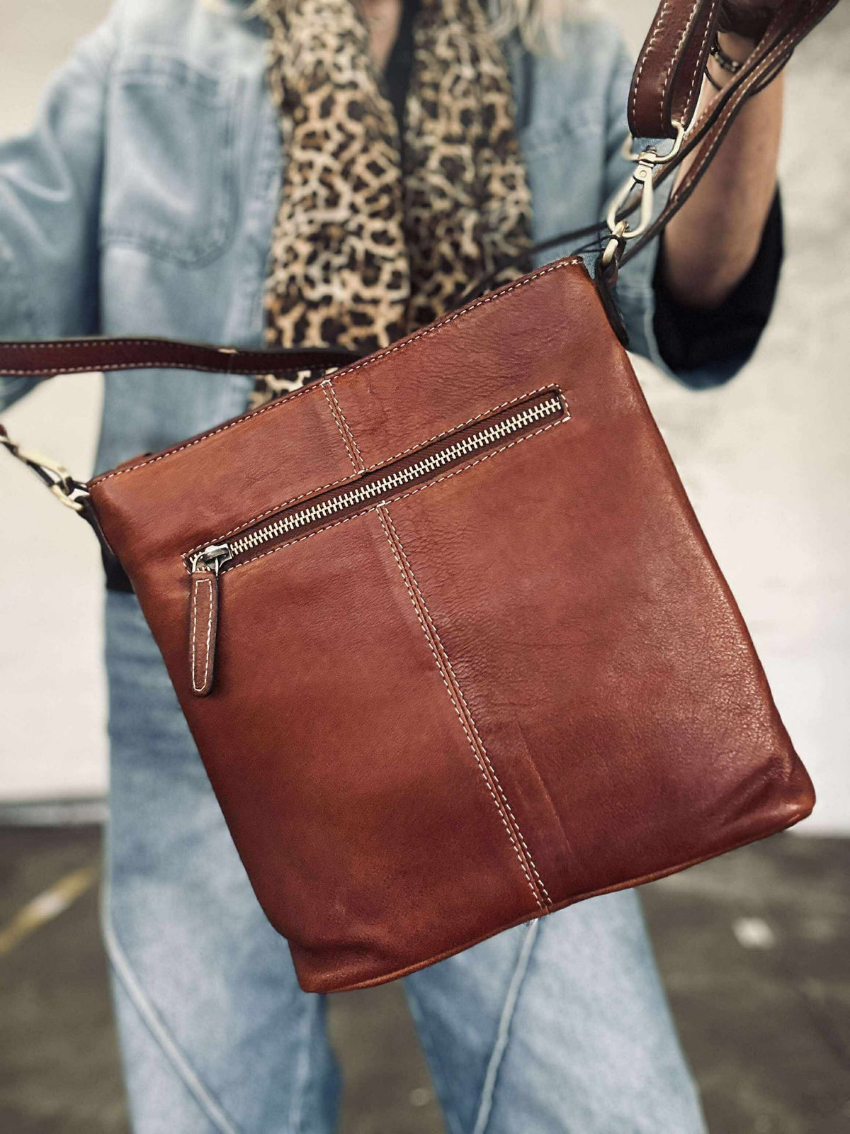 Crossbodytas Moa small - Cognac