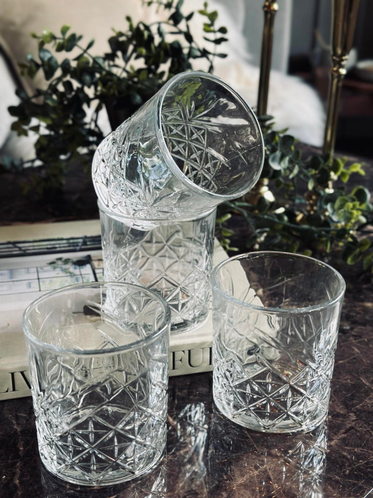Whiskyglazen / waterglazen - 4 st.