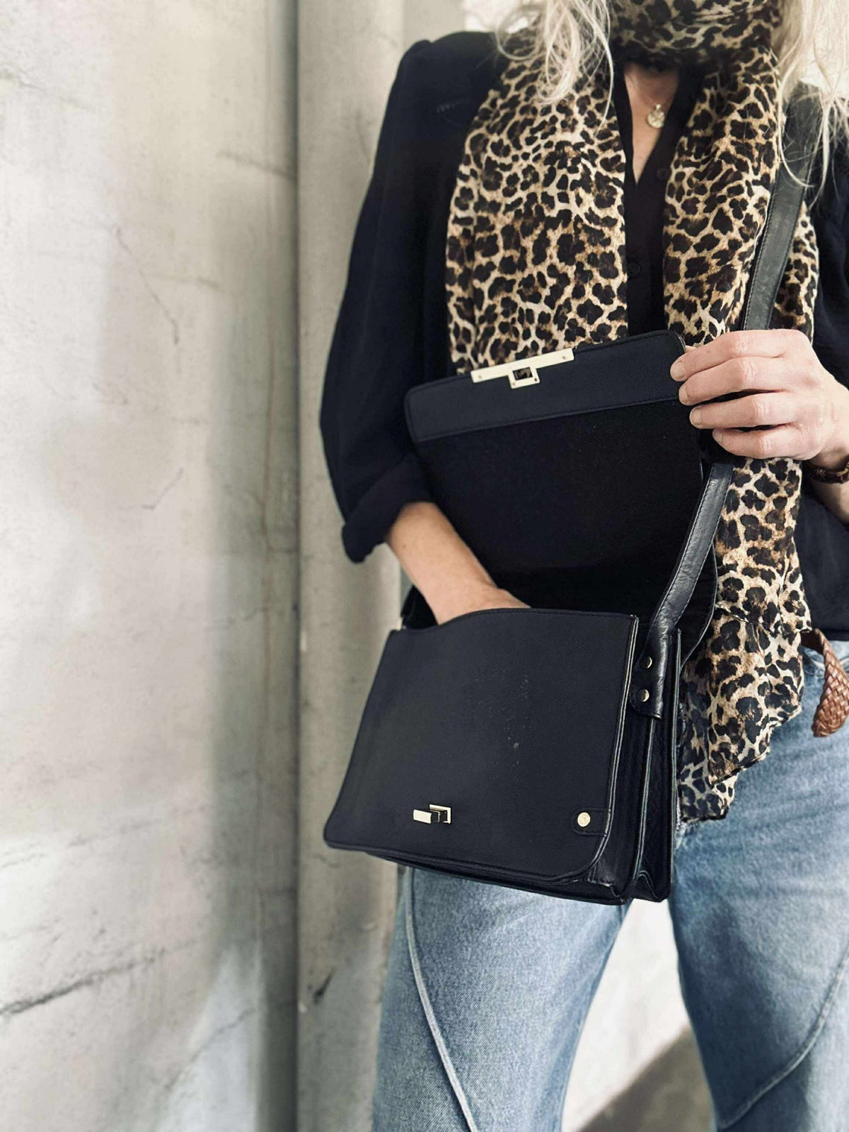 Elegante crossbody - Kalfsleer