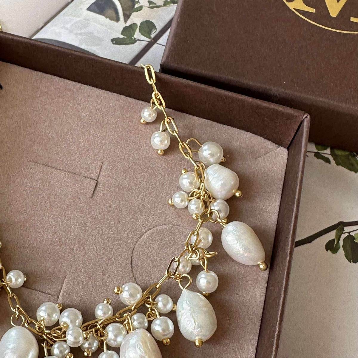 Ketting Cille - met parelmix