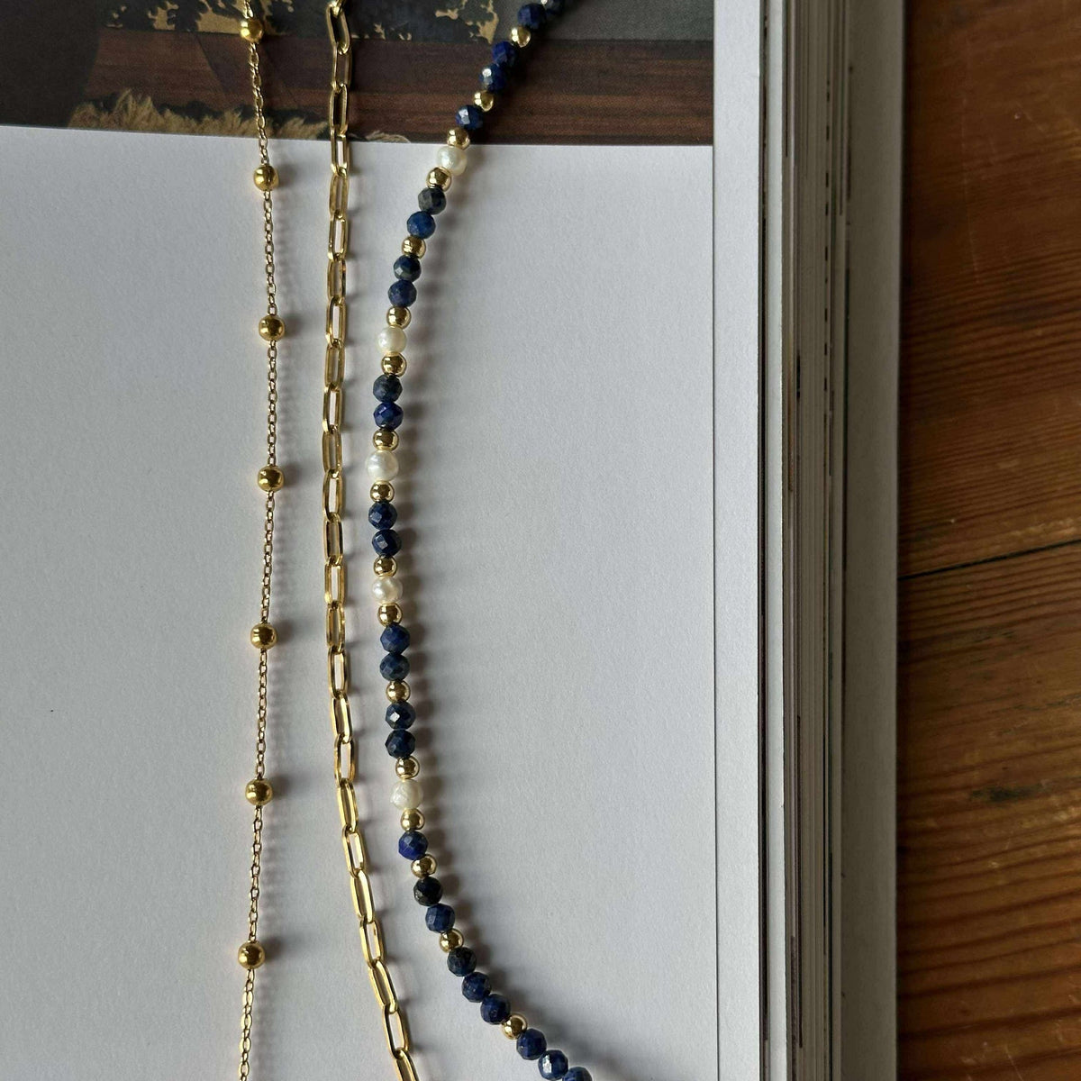 Armbanden Lilja set van 3 - Echte zoetwaterparels