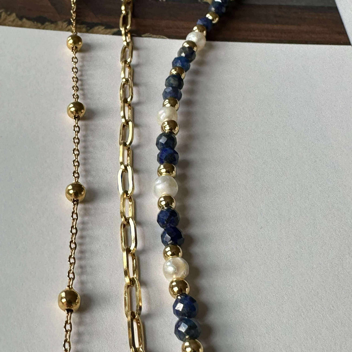 Armbanden Lilja set van 3 - Echte zoetwaterparels