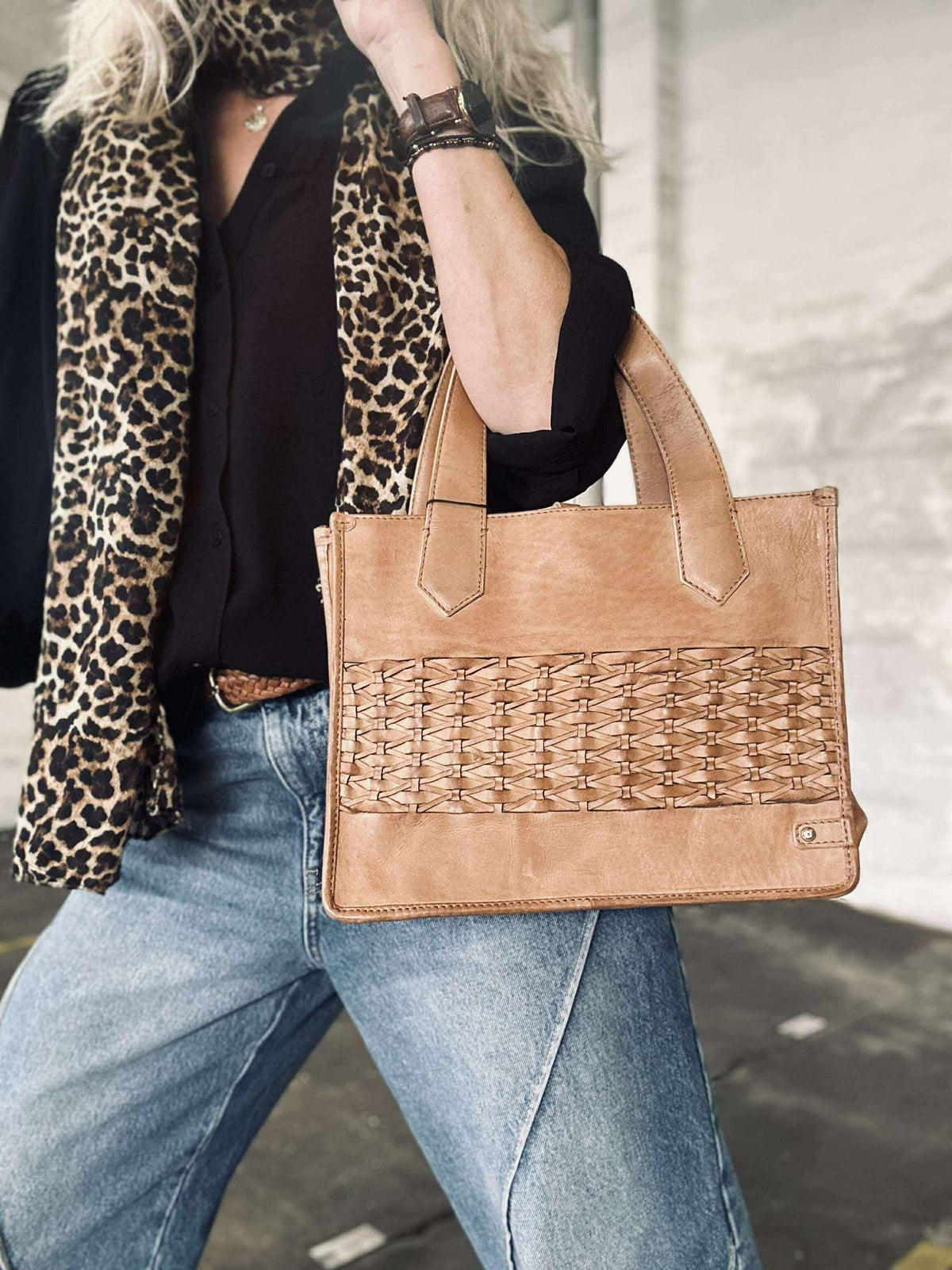 Elegante handtas - Camel