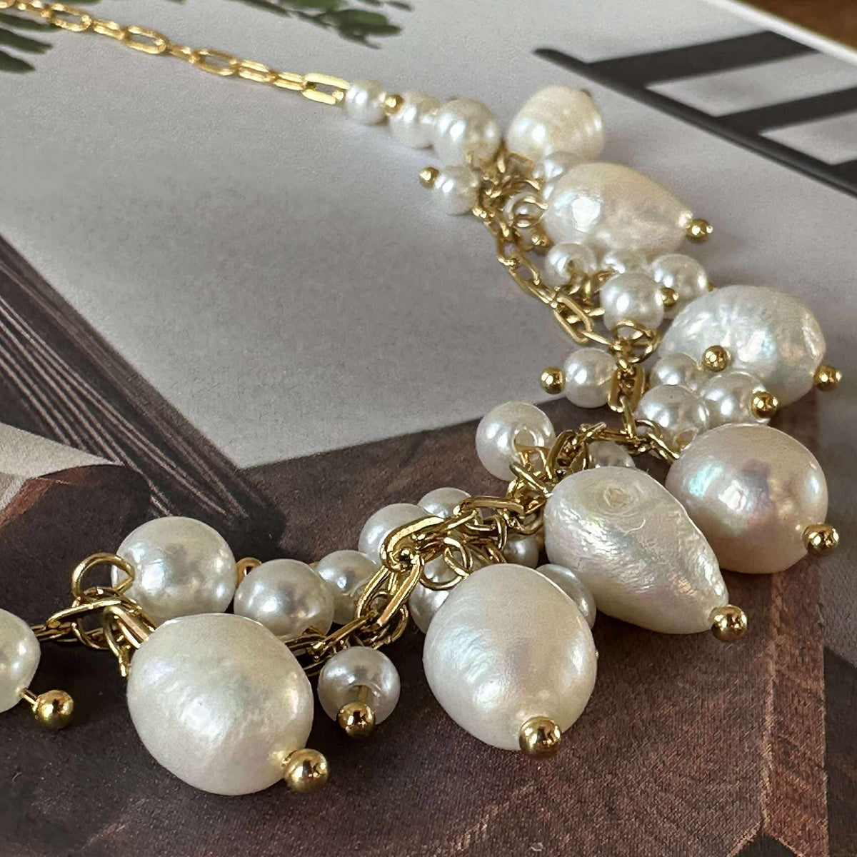 Ketting Cille - met parelmix