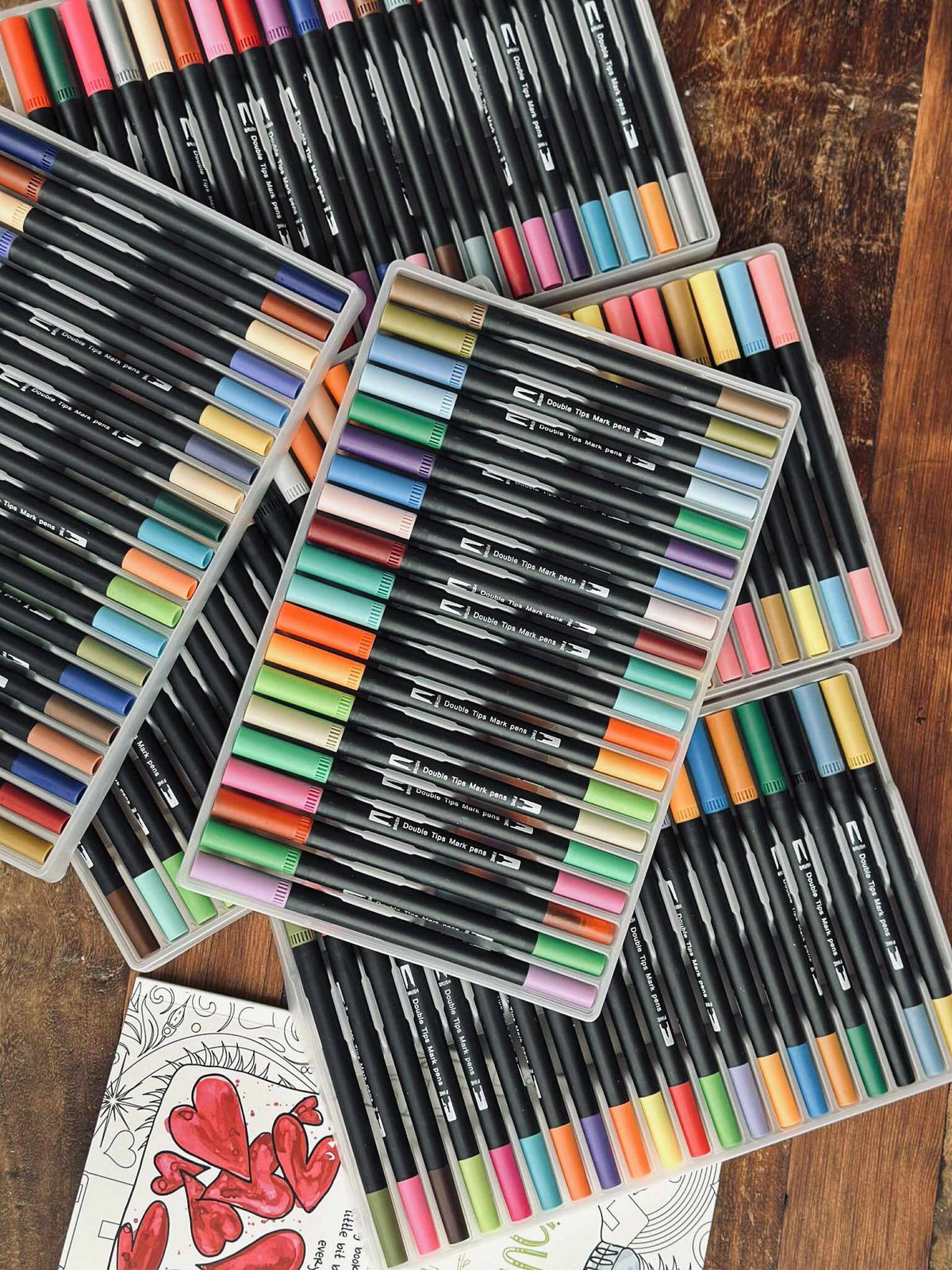 120 Dubbelzijdige Watergedragen Brushpens