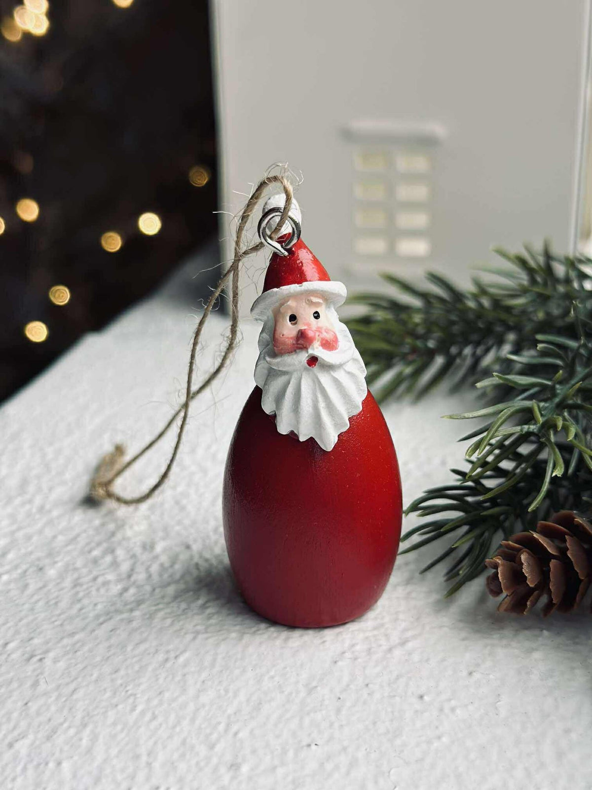 Ophanging Kerstman - wood