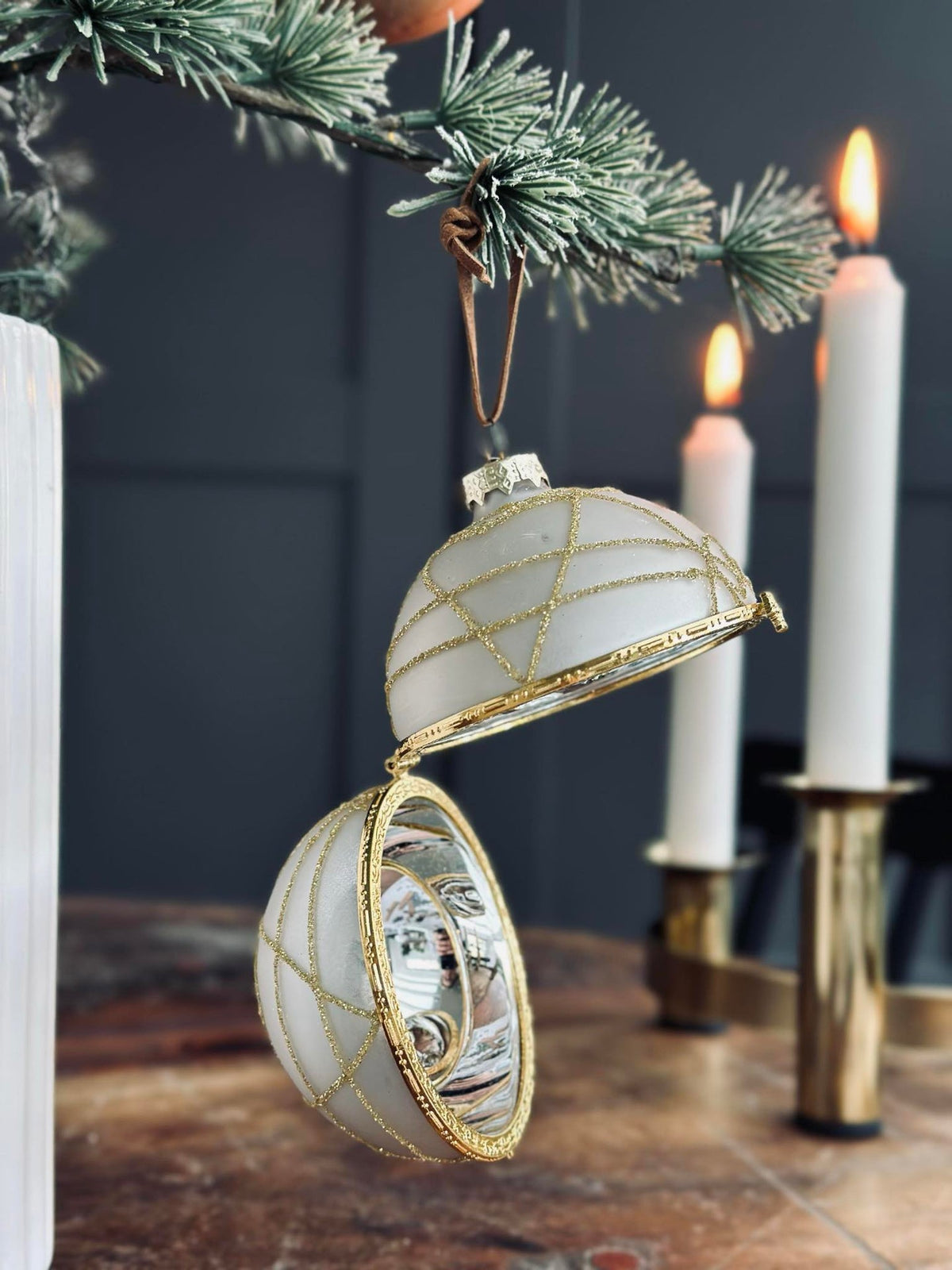 Glazen kerstballen GOLD - Verpakking van 3 stuks