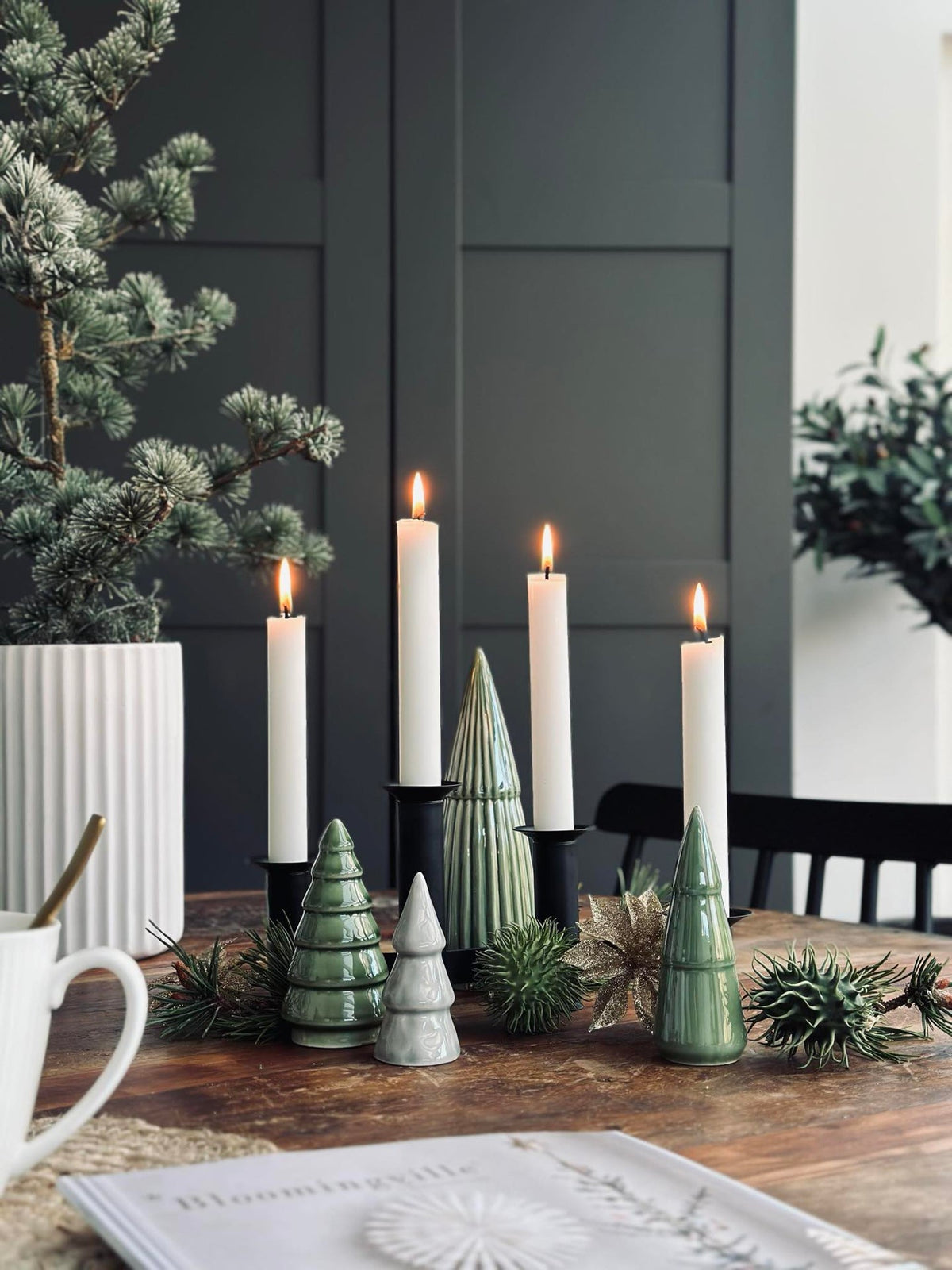 Adventskandelaar - Zwart