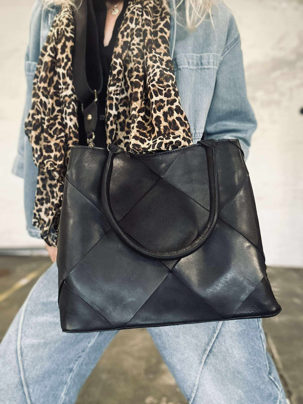 Shopper black delux