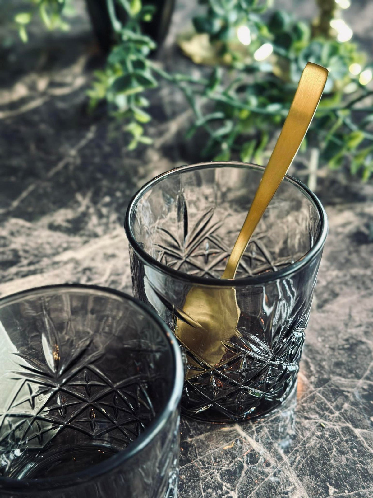 Whiskyglazen / waterglazen Gerookt - 4 st.