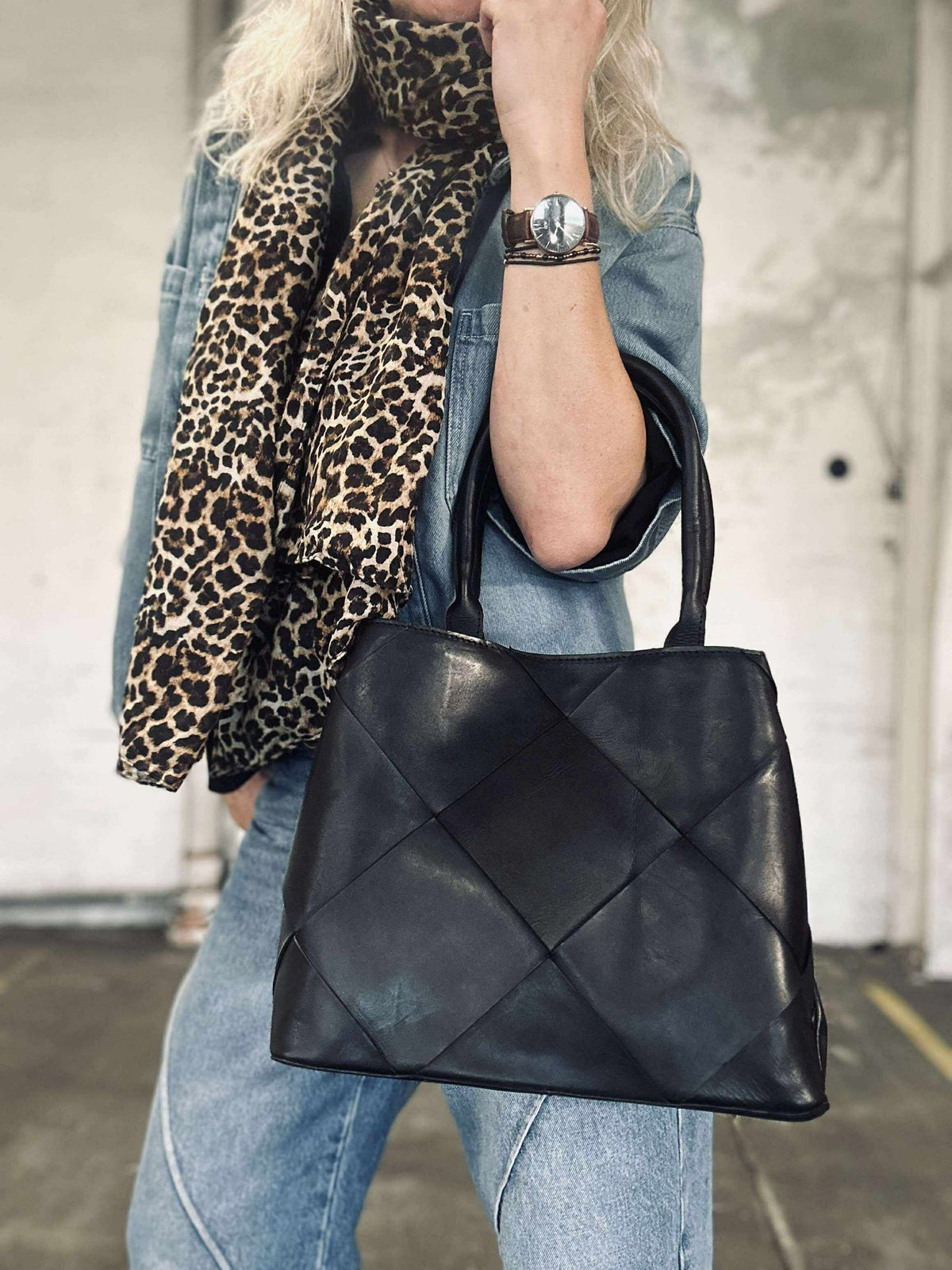 Shopper black delux