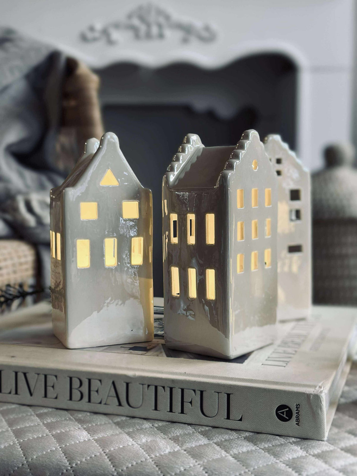 Lichthuisje met led - WHITE MIX