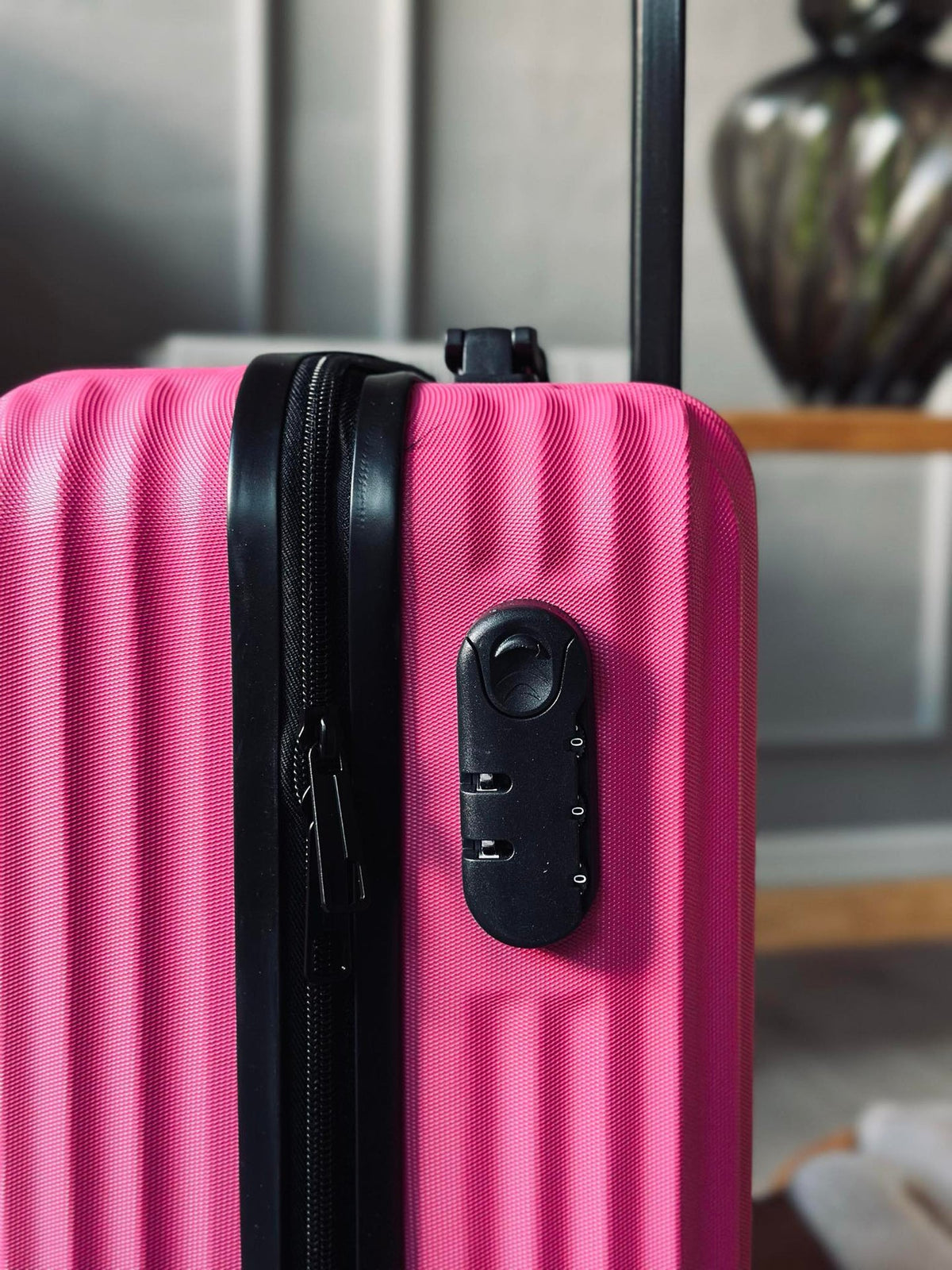Koffer Trolley - Magenta roze