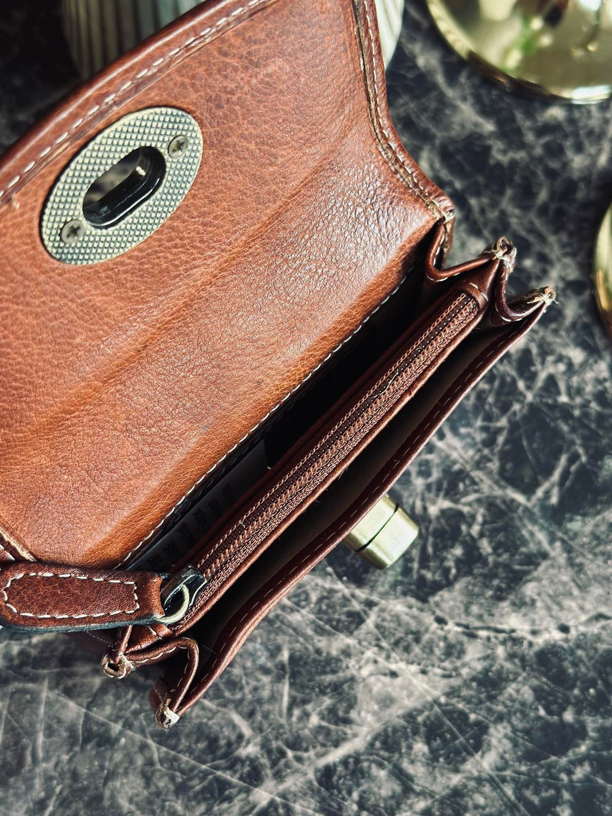 Porteemonnee Moa Small Cognac