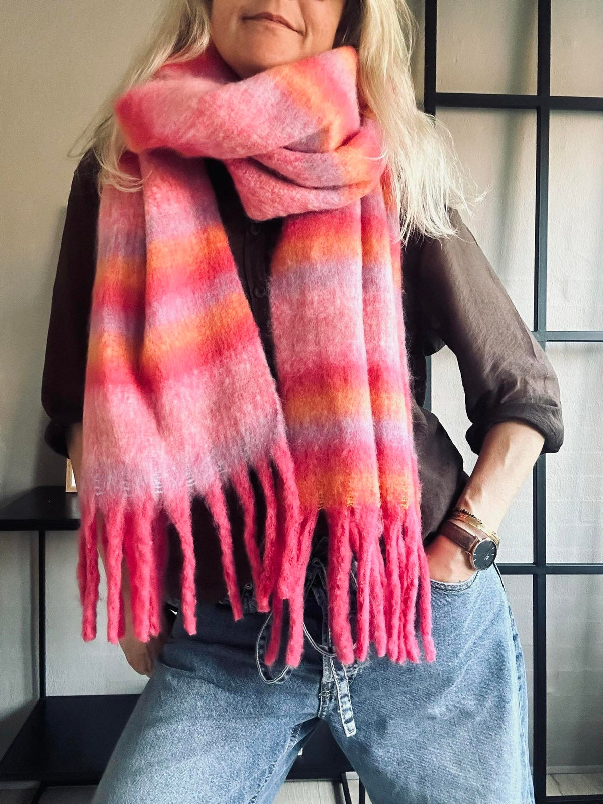 Sjaal Ninna - roze