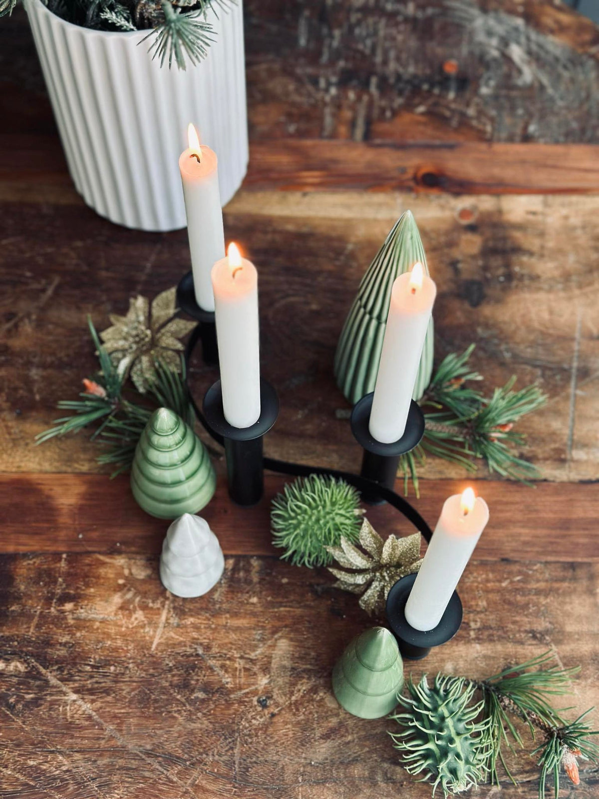 Adventskandelaar - Zwart
