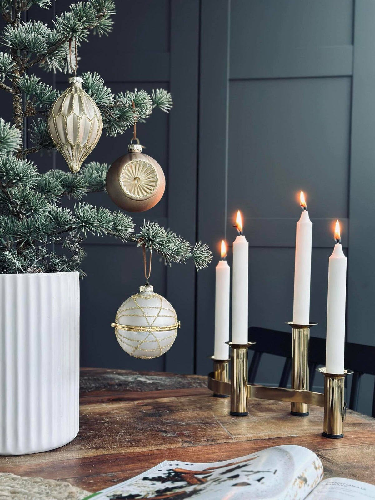Glazen kerstballen GOLD - Verpakking van 3 stuks