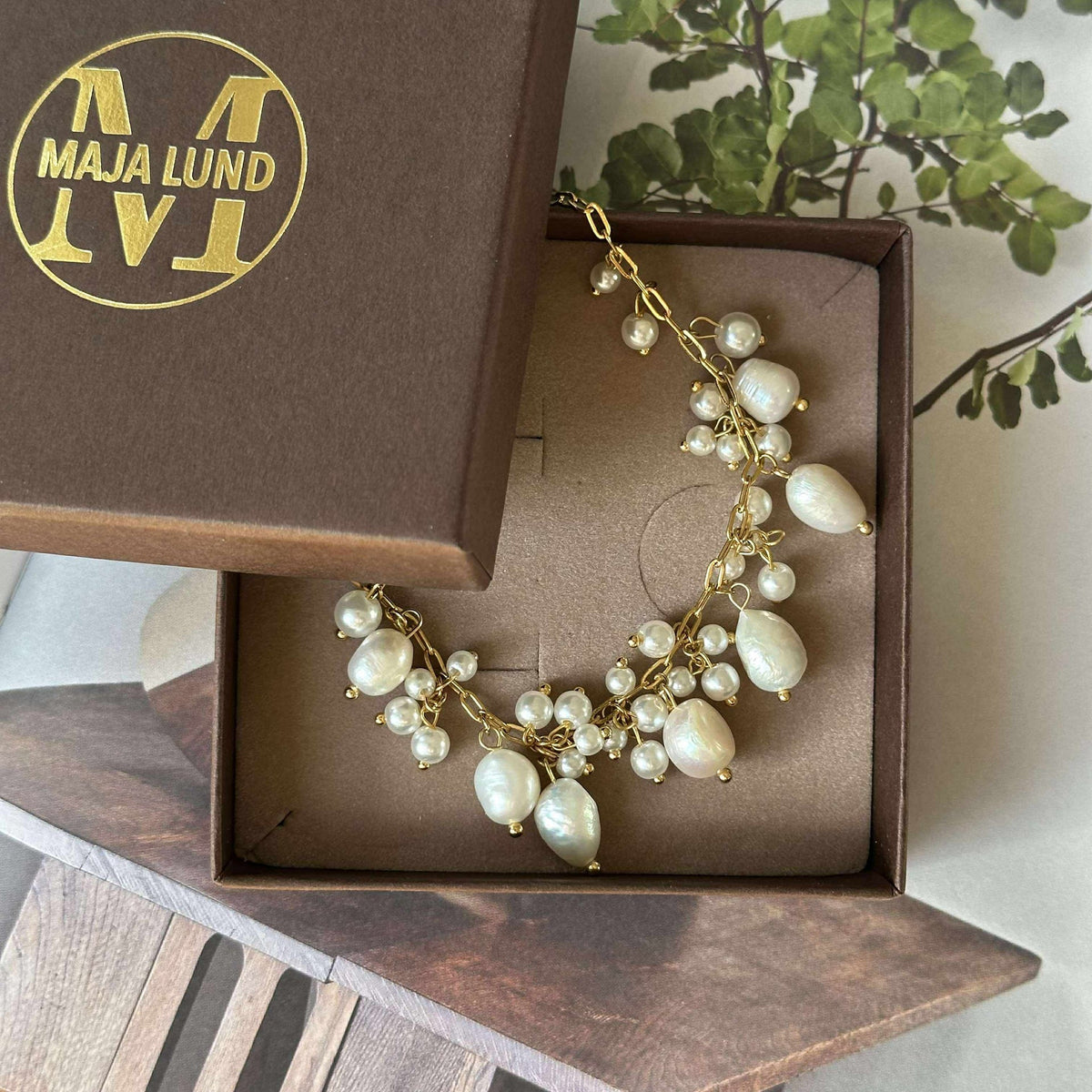 Ketting Cille - met parelmix