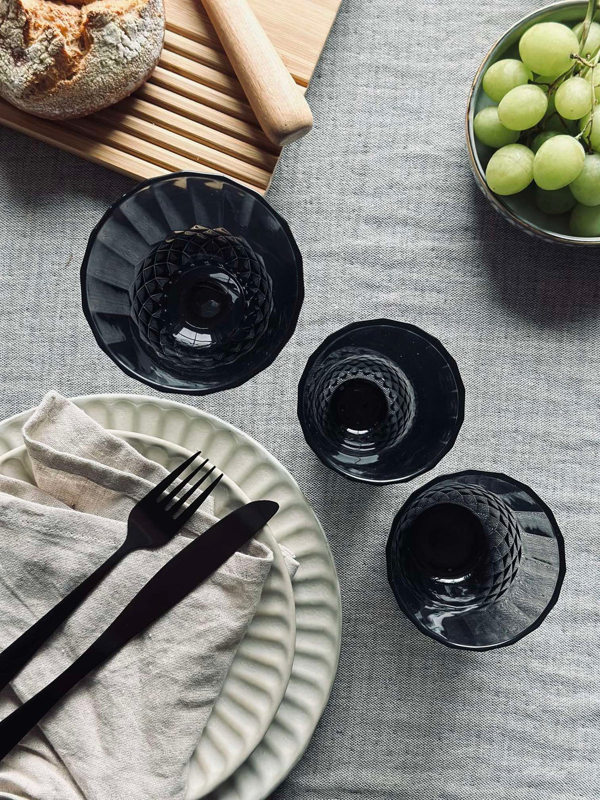 Wijnglas Sanna grey