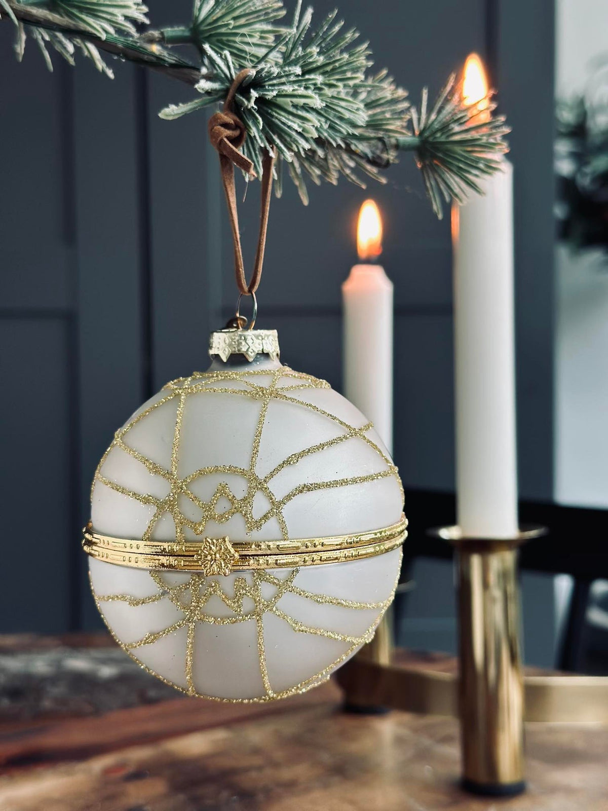 Glazen kerstballen GOLD - Verpakking van 3 stuks
