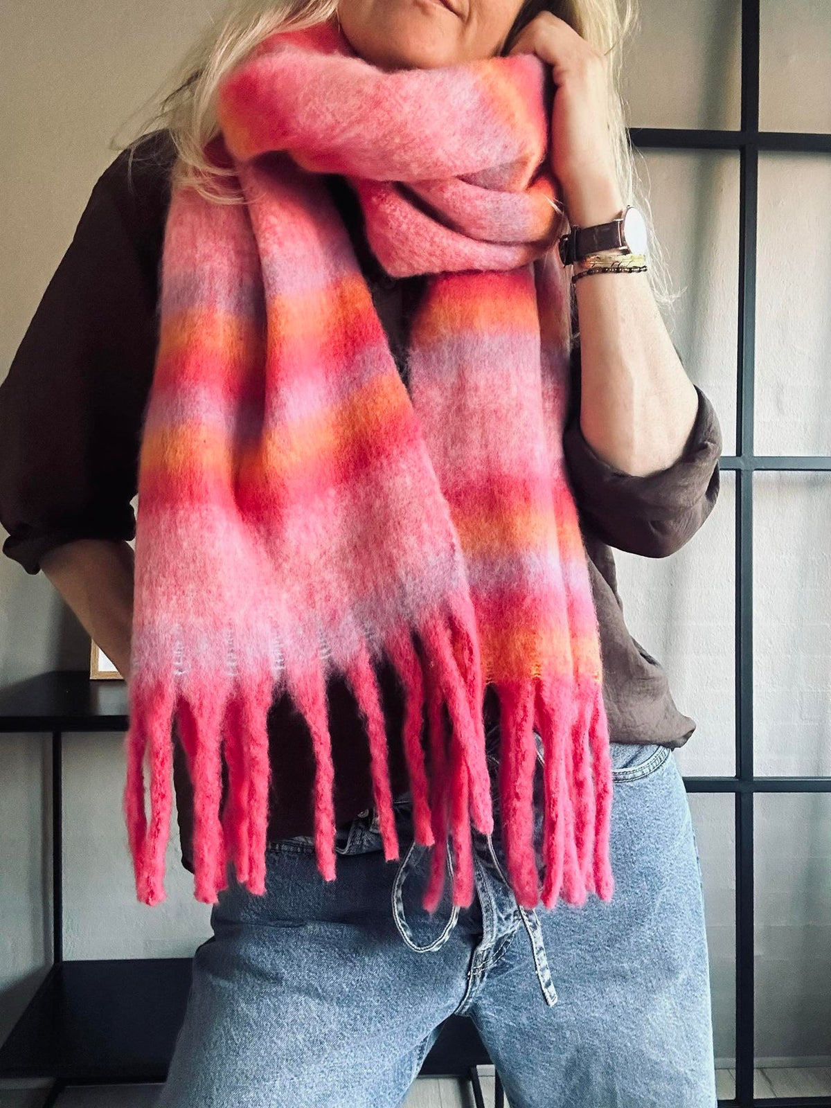 Sjaal Ninna - roze