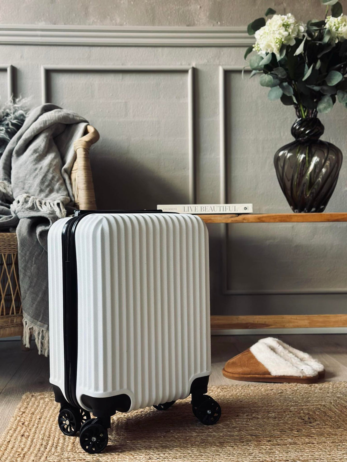 Koffer Trolley - White