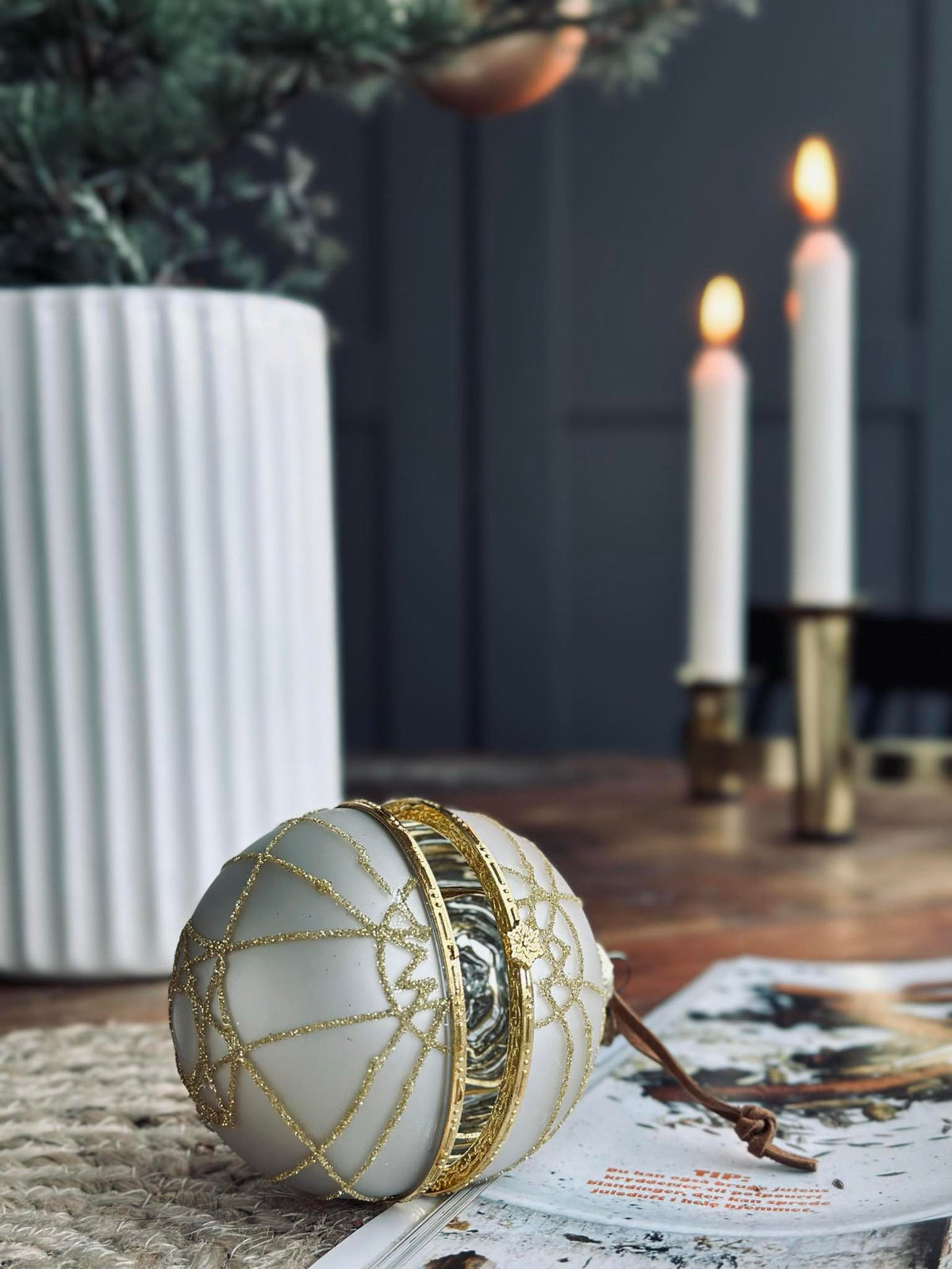 Glazen kerstballen GOLD - Verpakking van 3 stuks