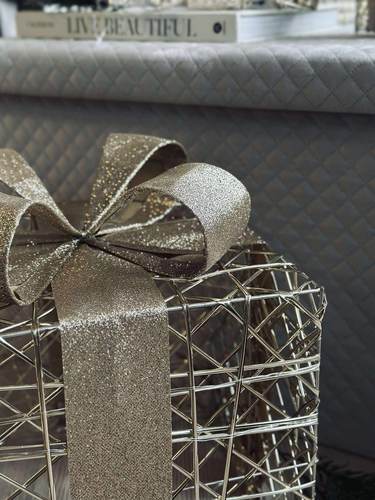 Kerstcadeaus met led licht - 3 stuks