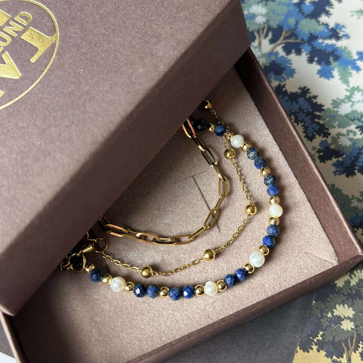 Armbanden Lilja set van 3 - Echte zoetwaterparels